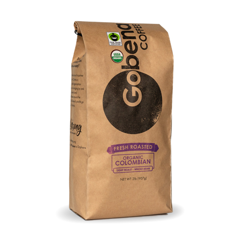 2lb Fair Trade Organic Certified Colombian Light Roast
