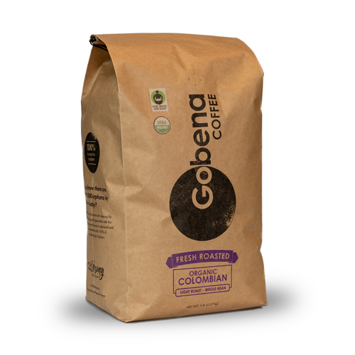 5lb Fair Trade Organic Certified Colombian Light Roast